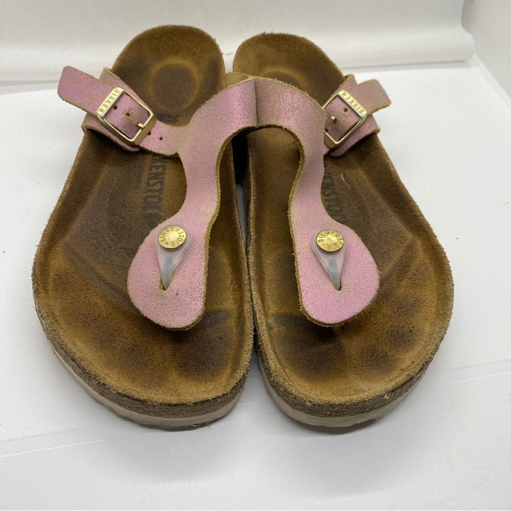 Birkenstock Pink Gizeh Toe-Post Sandals